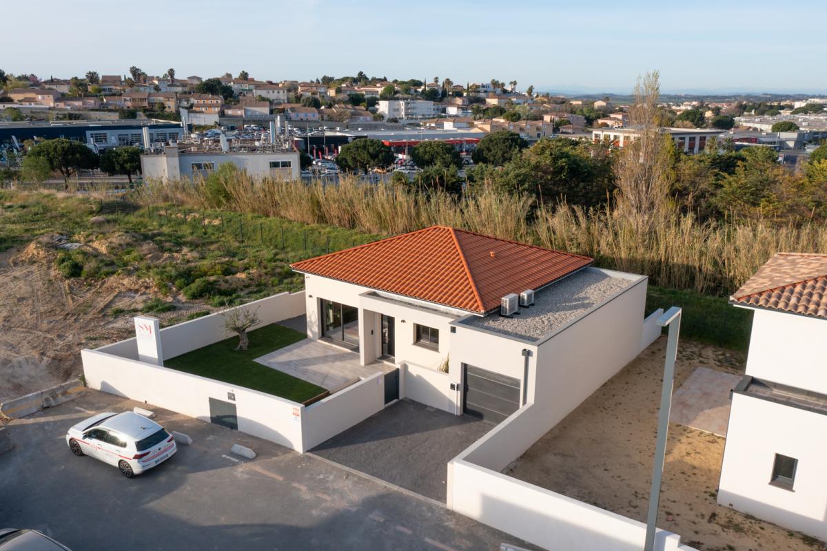 Annonce n°GA0202M - BEZIERS quartier Fonserane  - Terrain de sur 562 m² avec maison neuve plain-pied de 100 m2, Hérault !