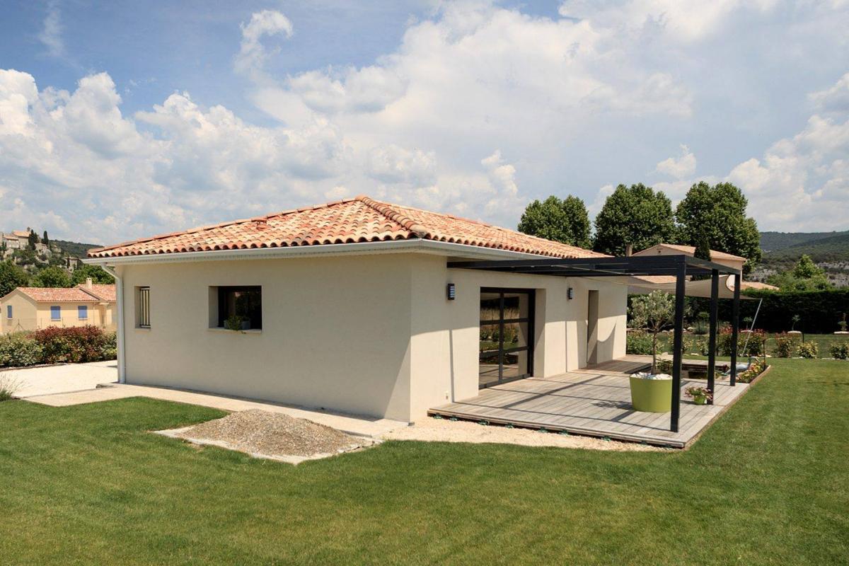 Annonce n°GA0202O - SERIGNAN Centre village - Terrain de 795 avec maison neuve plain-pied de 118 m2, Hérault m²