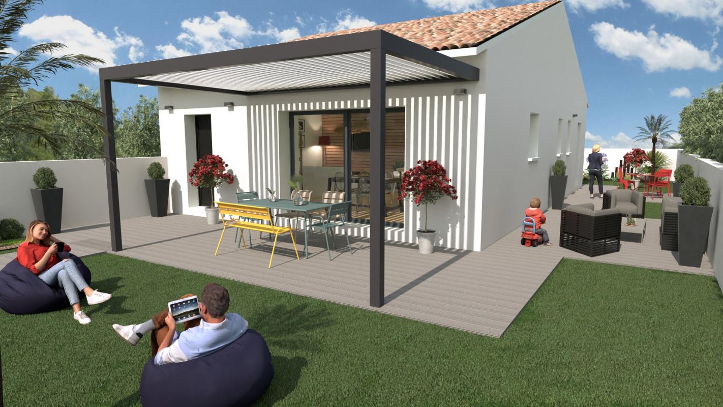 Annonce n°GA0703K - BEZIERS quartier Fonserane  - Terrain de sur 513 m² avec maison neuve à bâtir de plain-pied de 95 m2, Hérault !