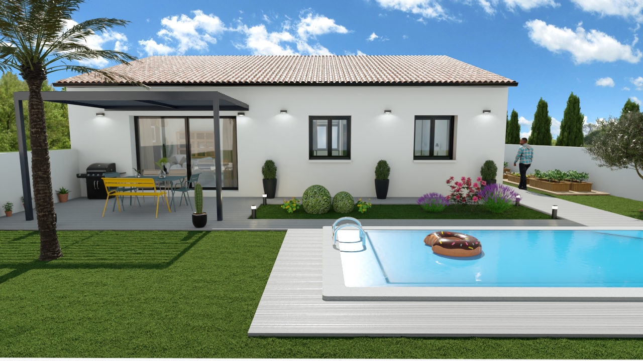 Annonce n°GA0703L - SM Maisons vous propose de vous installer à Vendres dans une maison à bâtir sur 320 m²!
