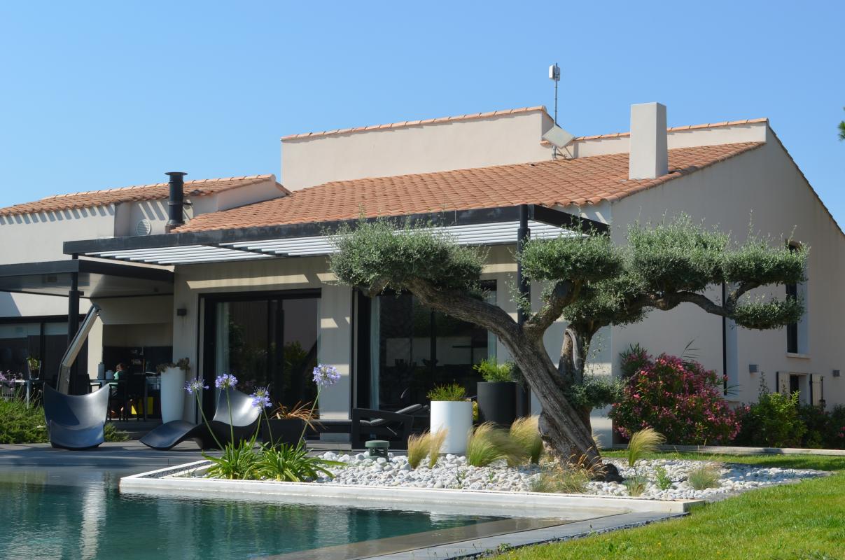 Annonce n°GA1104AB - FLORENSAC - Terrain de 409 m² avec maison neuve à bâtir de plain-pied de 90 m2, Hérault