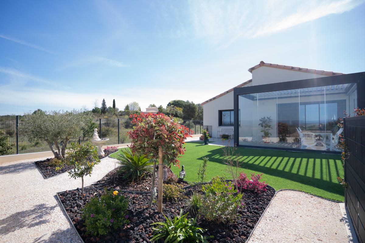 Annonce n°GA1104AD - LIGNAN-SUR-ORB - Terrain de 358 m² avec maison neuve à bâtir de plain-pied de 90 m2, Hérault !