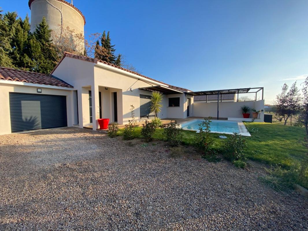 Annonce n°GA1104L - Sauvian – Terrain de 429 m² avec maison neuve plain-pied de 90 m2, Hérault