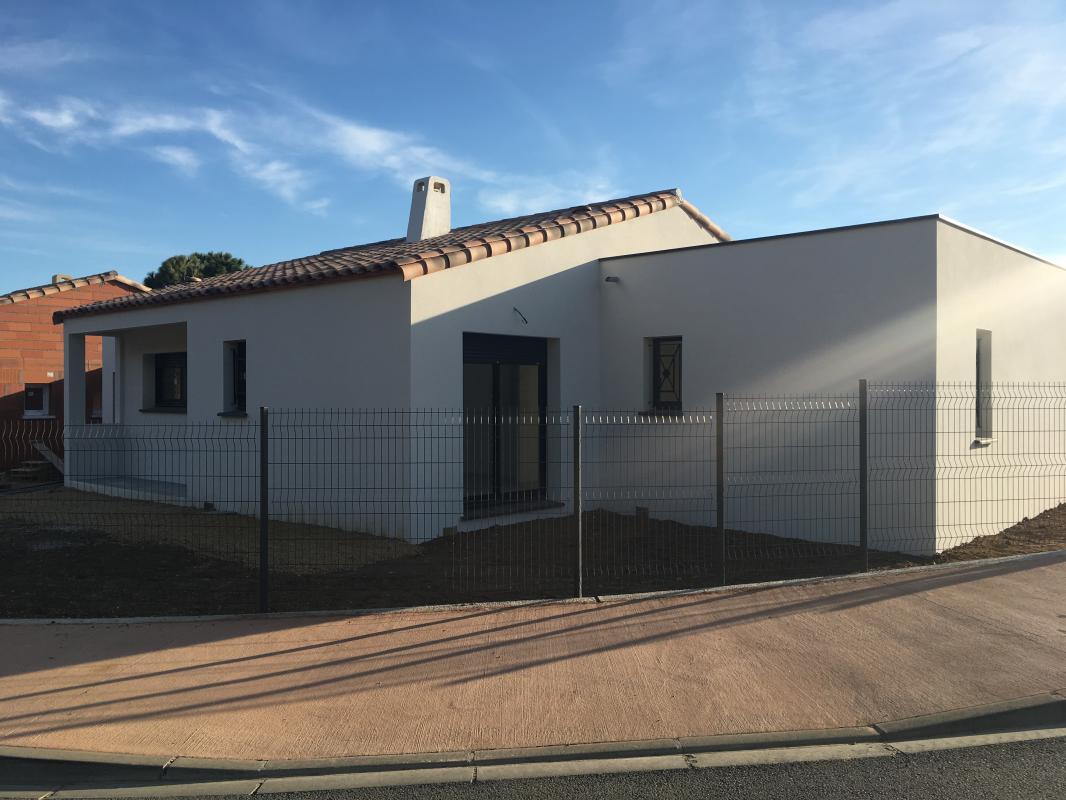 Annonce n°GA1104R - MAGALAS -  Terrain de 402 m² avec maison neuve à bâtir de  plain-pied de 90 m2, Hérault !