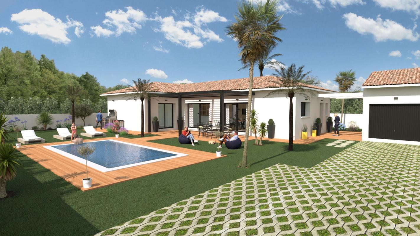 Annonce n°GA1505D - Votre cocon sur-mesure à bâtir sur 740m² de terrain , c
