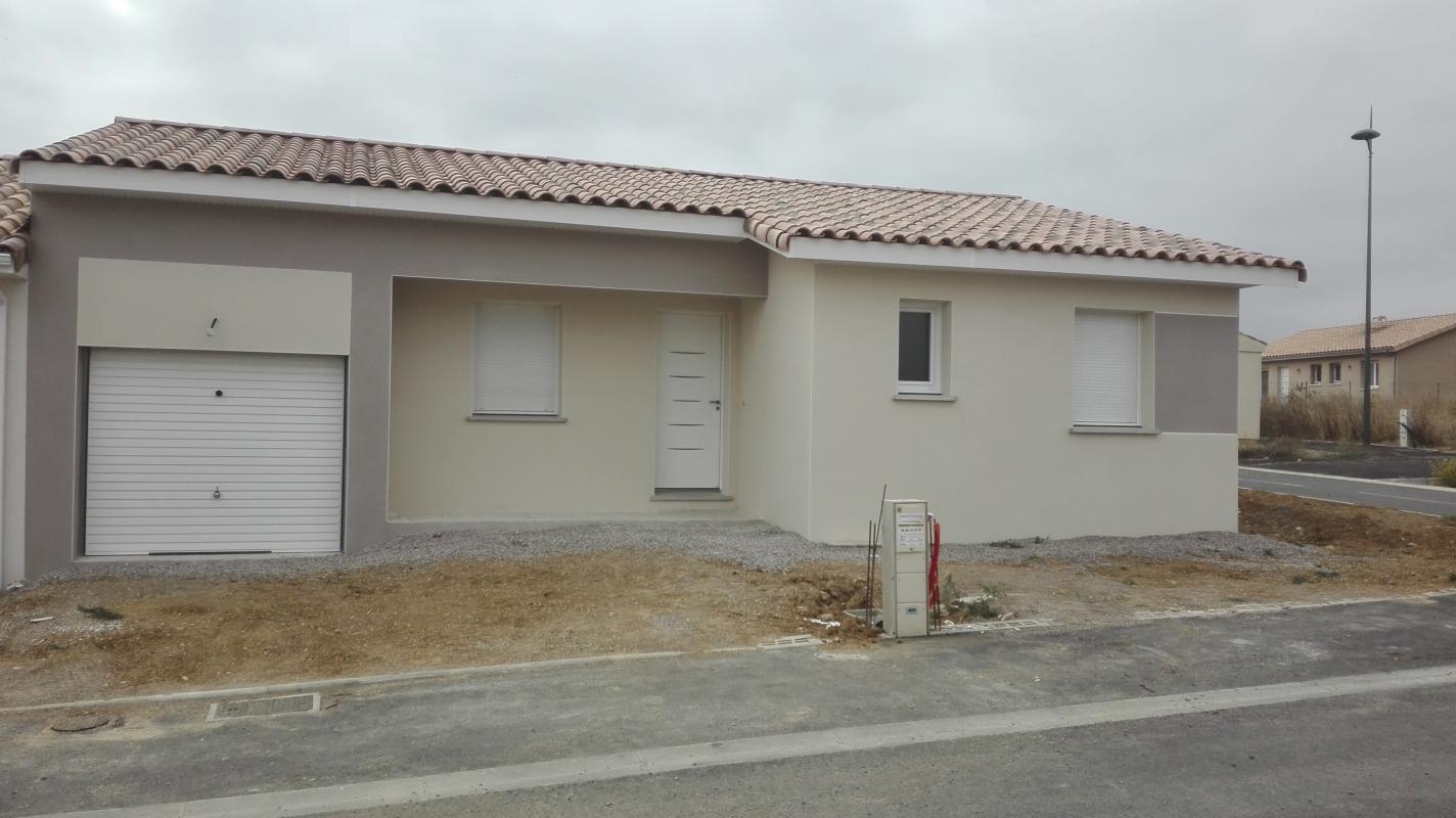 Annonce n°GA2102Y - MAGALAS -  Terrain de 399 m² avec maison neuve plain-pied de 90 m2, Hérault !