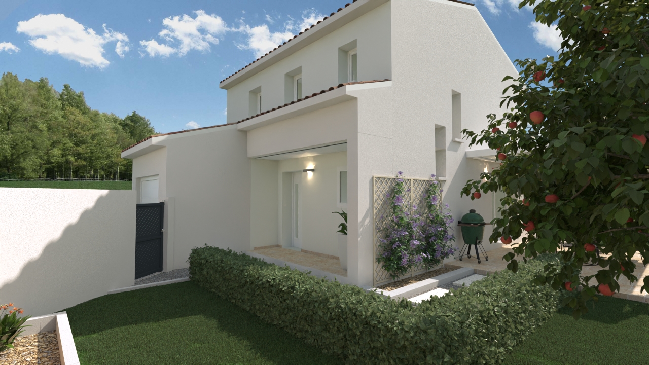 Annonce n°GA2706A - Maison neuve à bâtir- 80 m² à étage  sur 352 m² de terrain  à Nissan-lez-Enserune !
