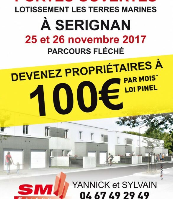 Portes ouvertes à Sérignan le 25 et 26 novembre